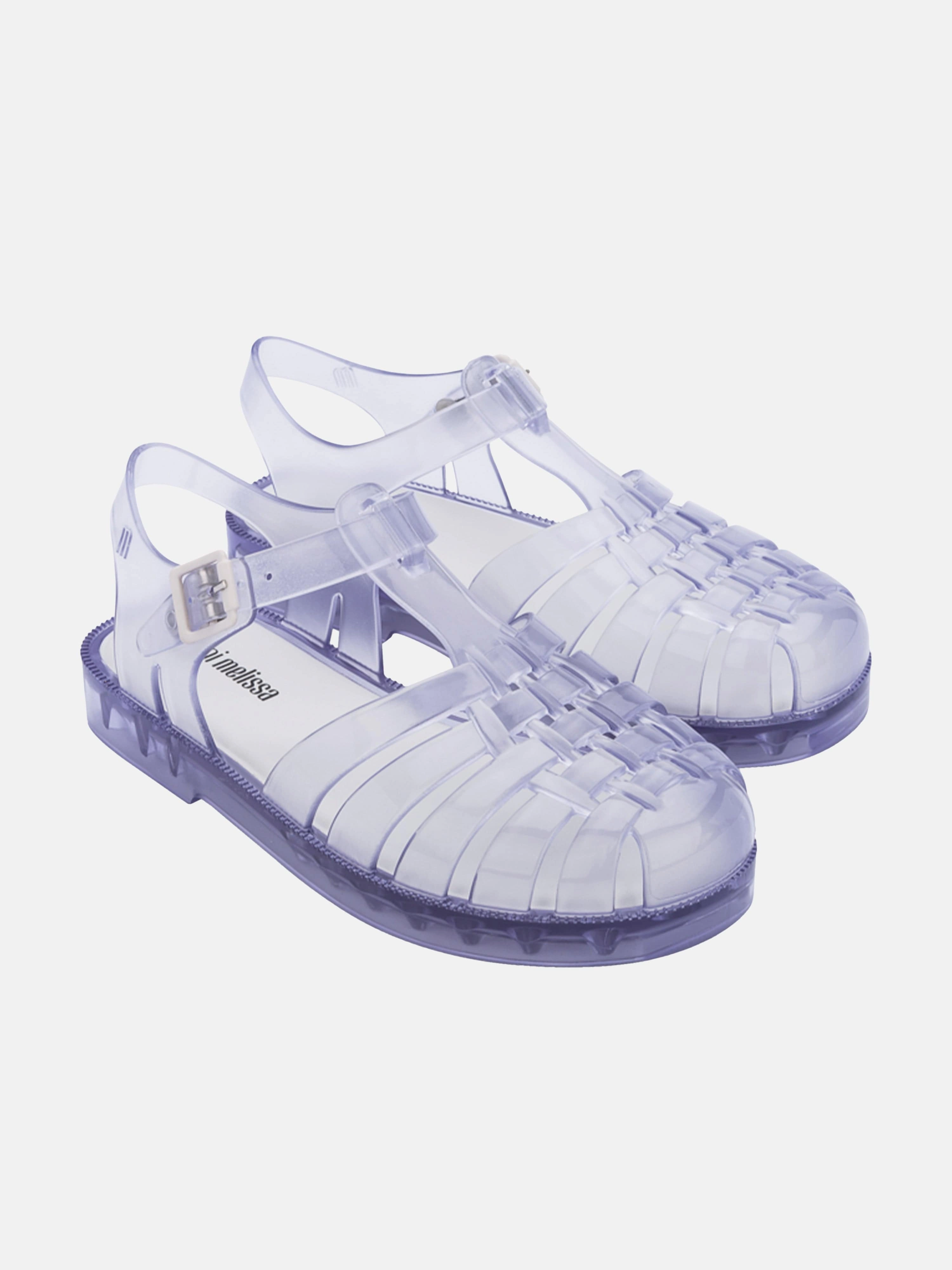 Zipper Closure Girls Possession Sandals in Blue