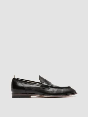 SOLITUDE 001 - Dark Brown Leather Penny Loafers