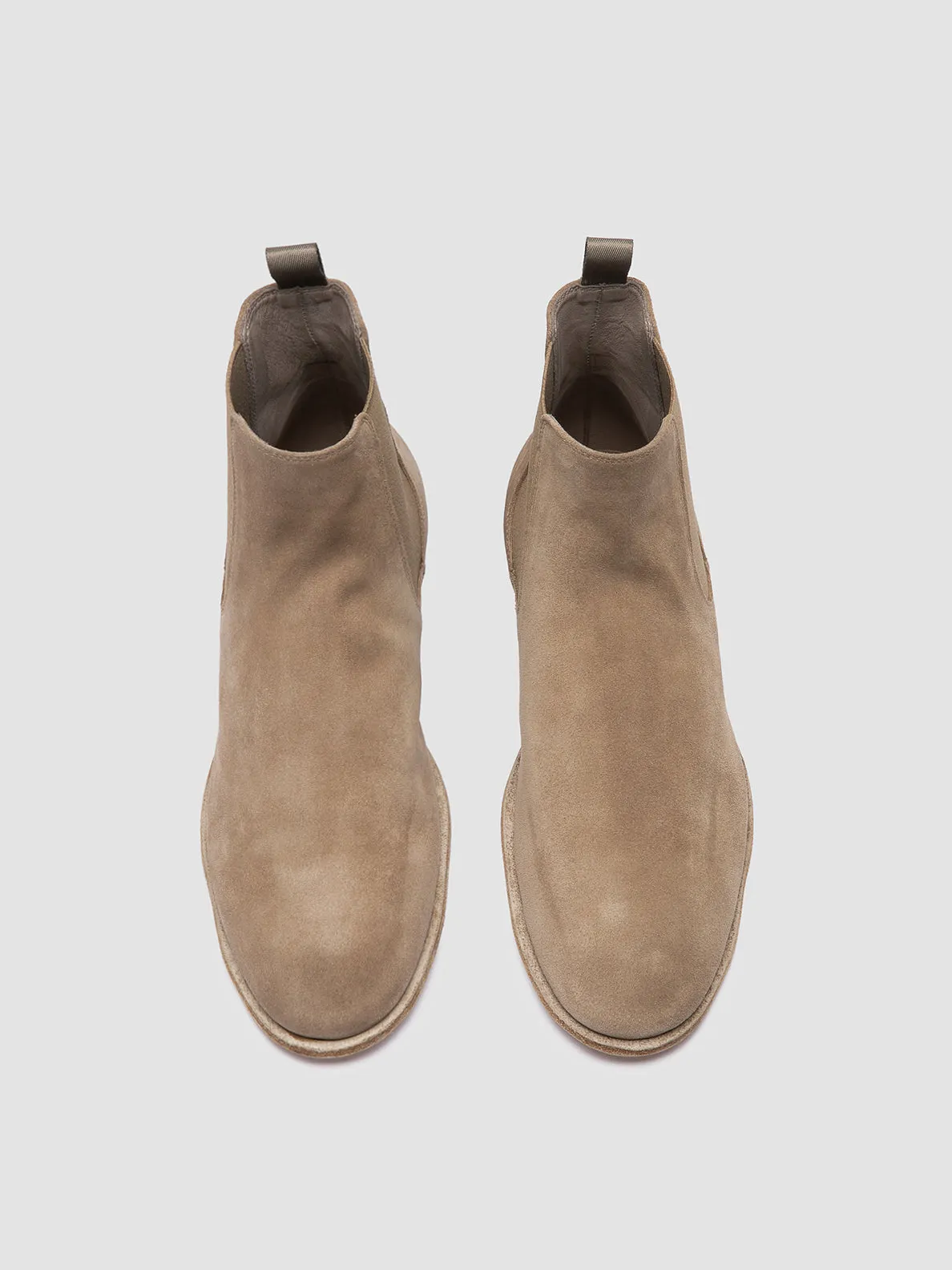SOLITUDE 004 - Beige Suede Chelsea Boots