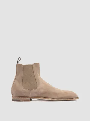 SOLITUDE 004 - Beige Suede Chelsea Boots
