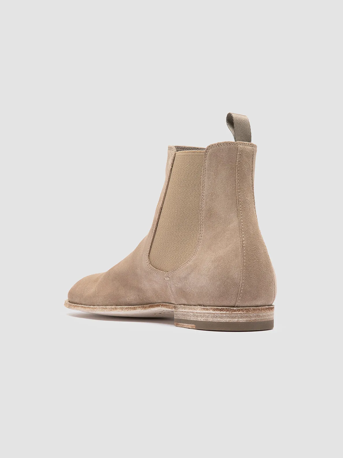 SOLITUDE 004 - Beige Suede Chelsea Boots