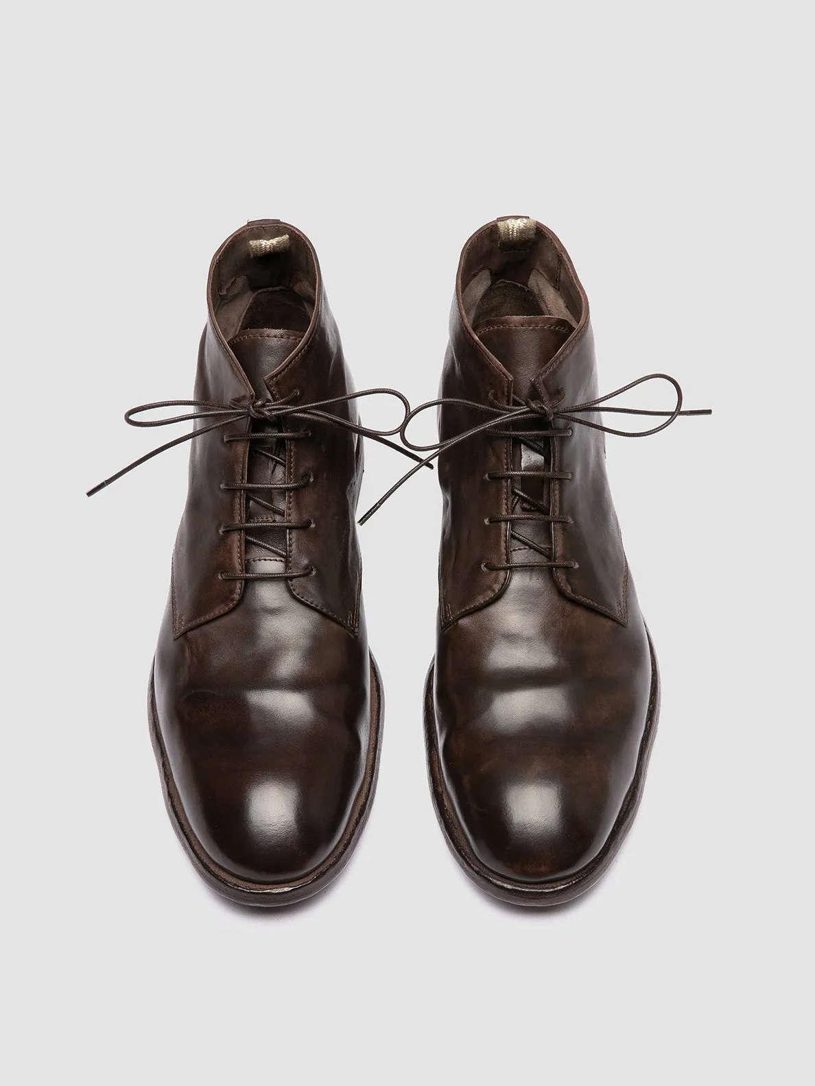 SOUND 003 - Dark Brown Leather Lace-up Boots