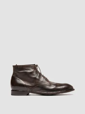 SOUND 003 - Dark Brown Leather Lace-up Boots