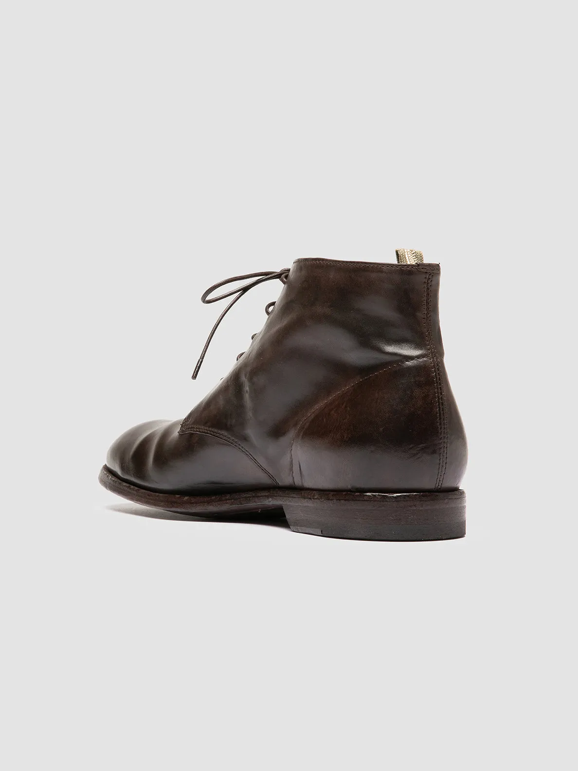 SOUND 003 - Dark Brown Leather Lace-up Boots