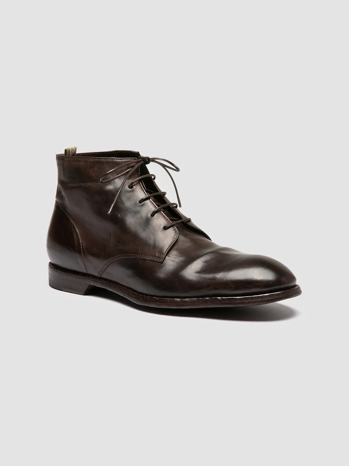 SOUND 003 - Dark Brown Leather Lace-up Boots