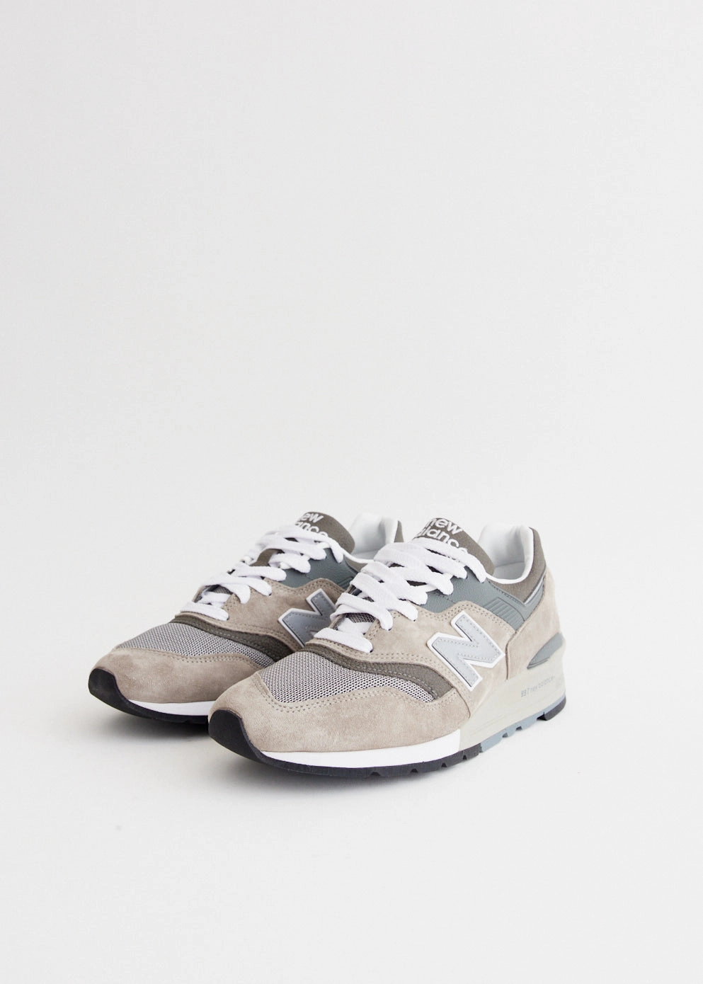 MADE in USA 997 'Grey' Sneakers Roll Handle Strap, Drawstring Closure, Worry-Free Wear