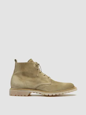 SPECTACULAR 002 - Light Brown Suede Lace-Up Boots