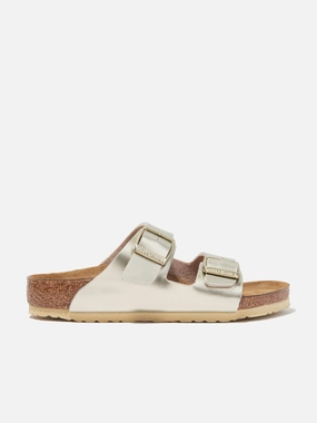 Sports Use BIRKENSTOCK Girls Arizona Classic Metallic Sandals in Gold Double Handle Easy To Carry, Functional