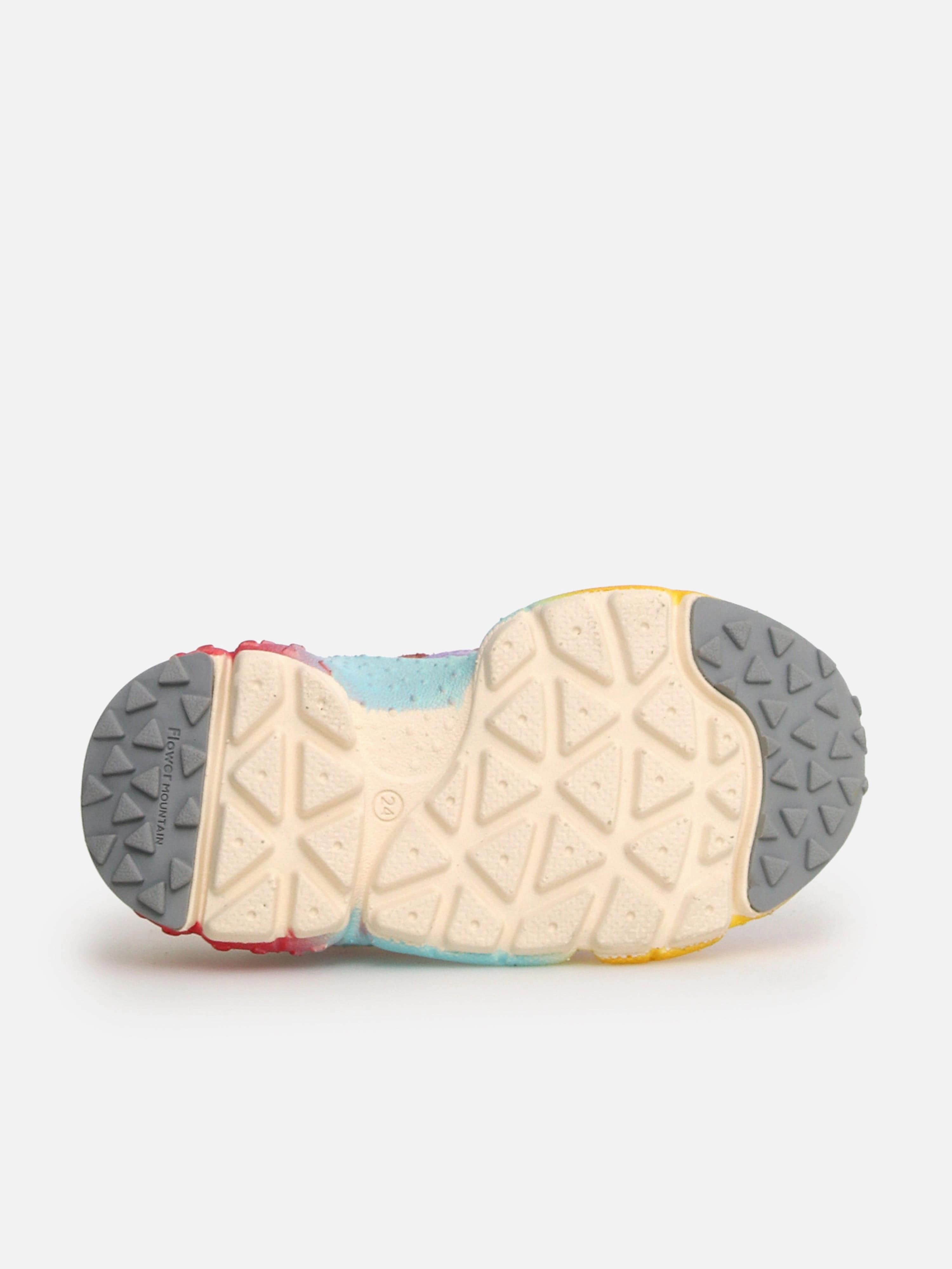 Side Pocket Flower Mountain Kids Saburo Trainers in Multicolour
