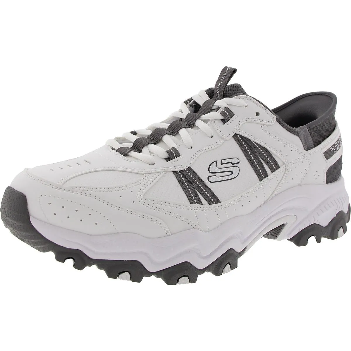 Stamina At-Swift Fusion Mens Memory Foam Faux Leather Running & Training Shoes