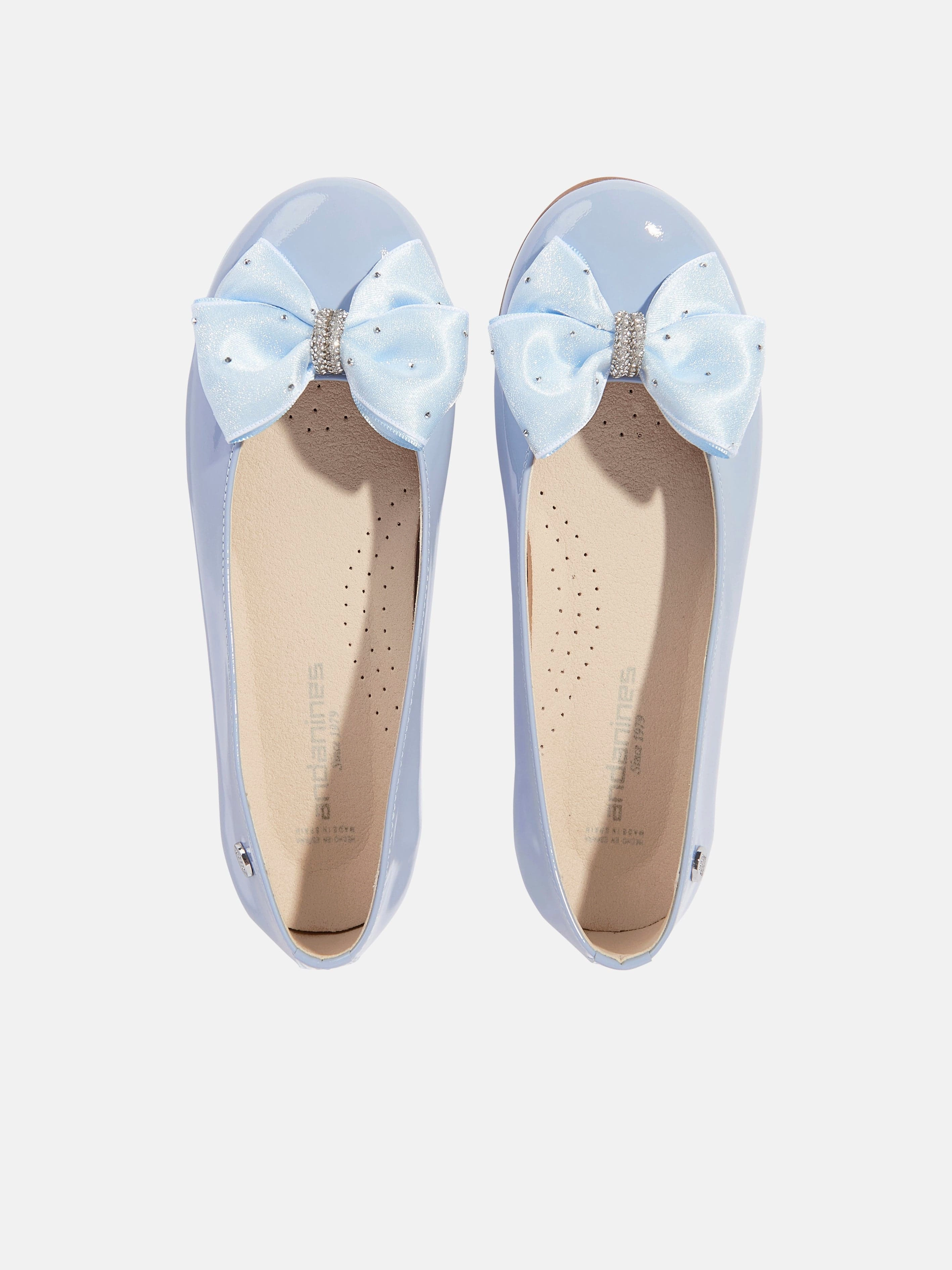 Andanines Girls Patent Leather Bow Ballerinas in Blue Large Duffel Bag For Weekend Trips, A Better Way To Shop