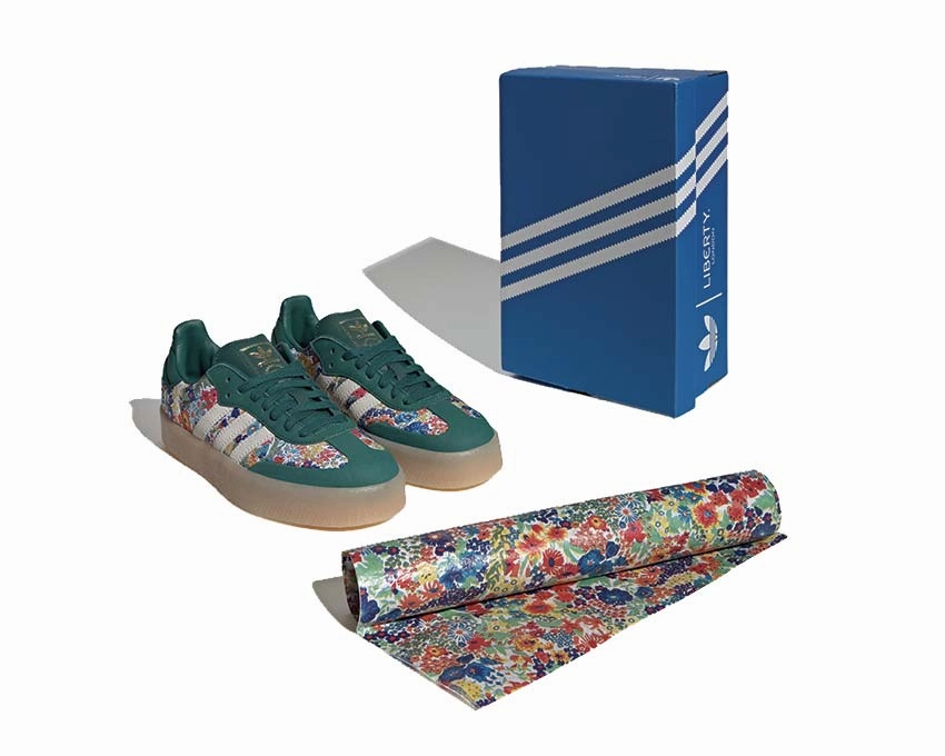 Adidas Sambae X Liberty London Branded Crossbody Bag For Travel, Vibrant Colors