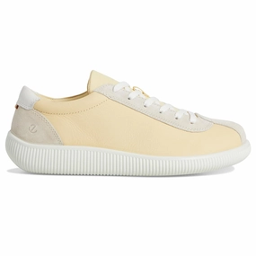 Right For You, Fits Every Occasion Straw Ecco Soft Zero Leather Women's Lace Up Straw Limestone Trainers Cycling Use