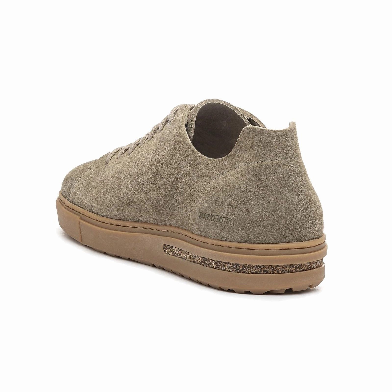 Unlined, Padded Strap Birkenstock Bend Low Decon Nubuck Leather Unisex Comfort Gray Taupe Trainers
