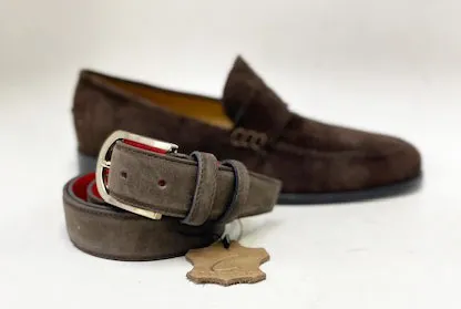 Style: C Collection Brown Suede Belt