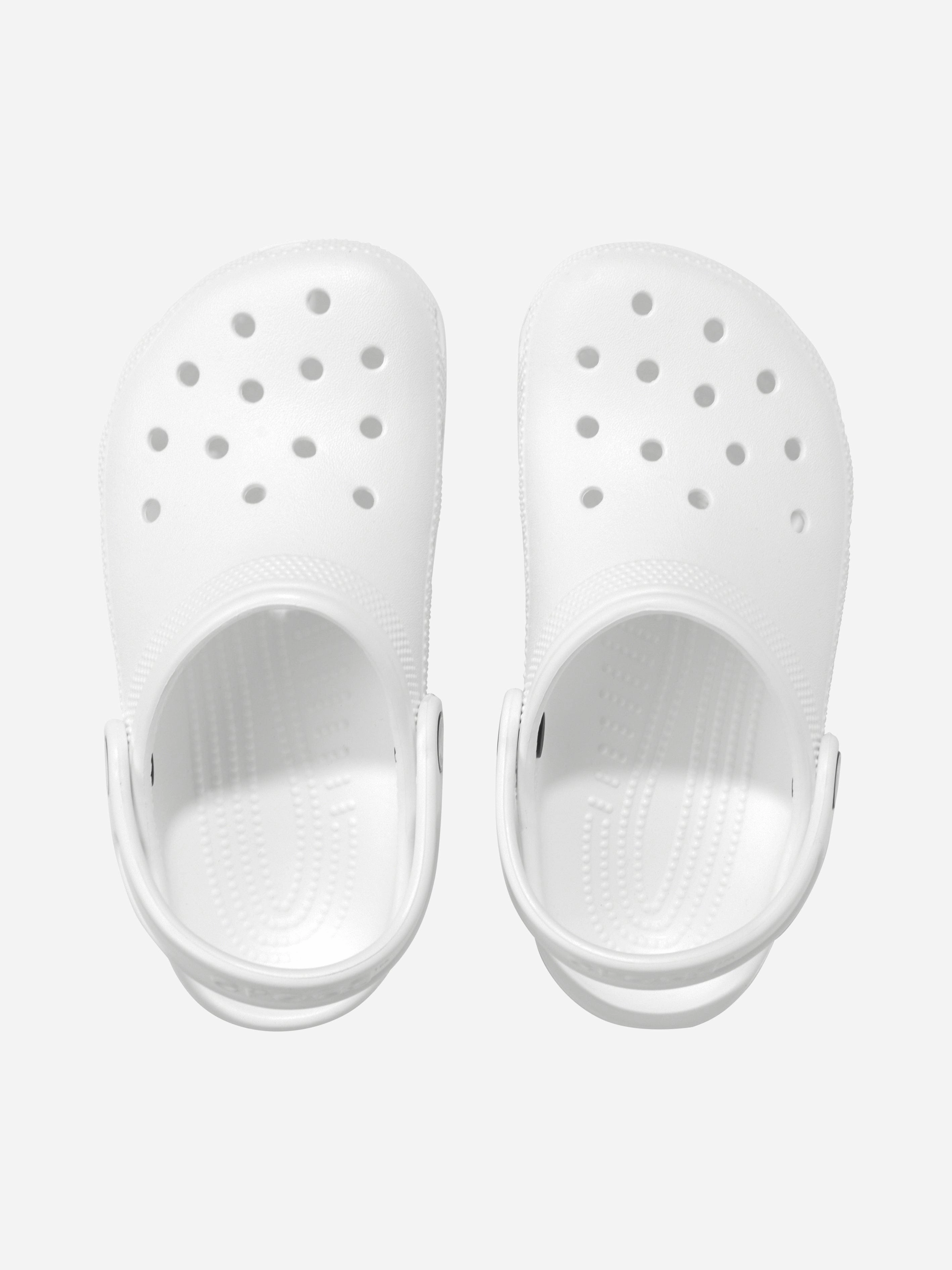 Breathable Build Crocs Kids Classic Clog in White