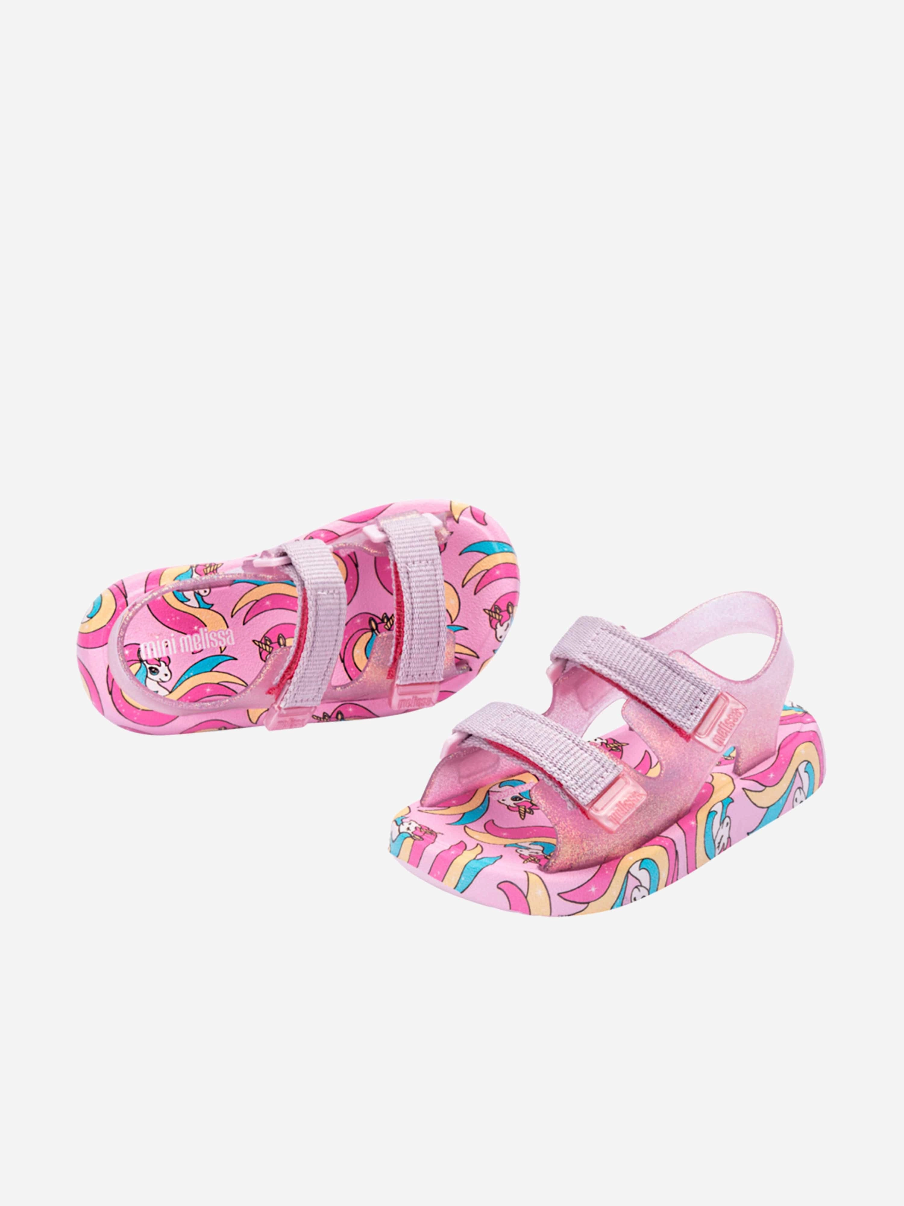 Trendy Mini Handbag For Parties Girls Mix Unicorn Sandals in Pink
