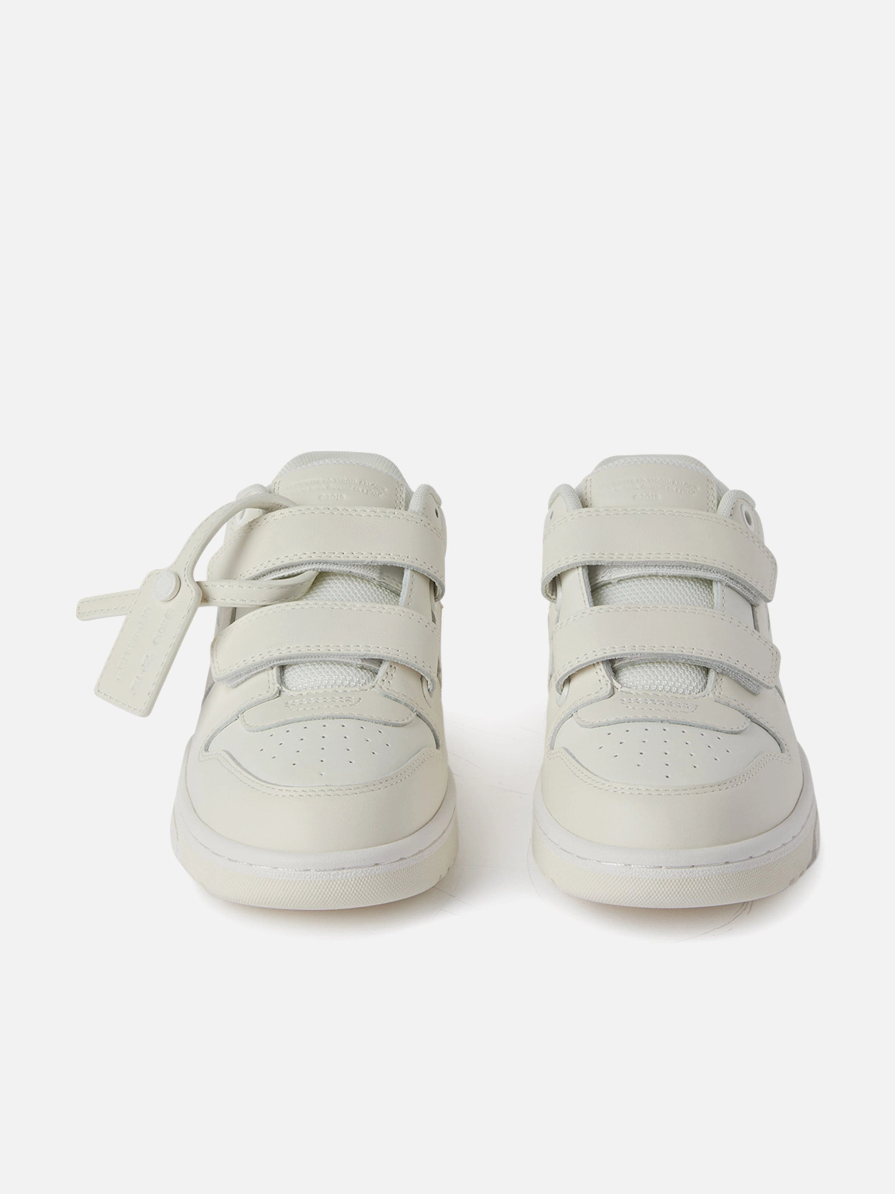 Why Wait? Own It Kids Leather Out Of Office Straps Trainers in Beige
