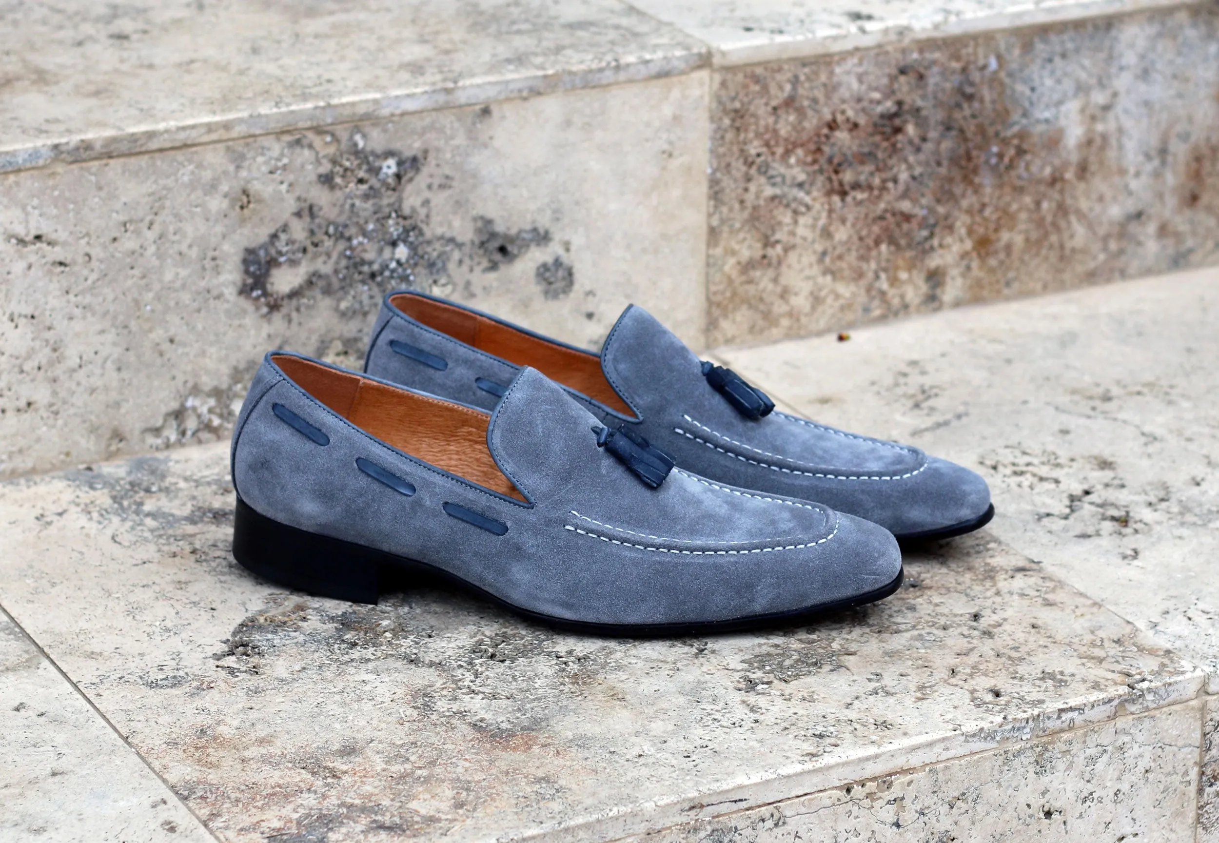 Suede Belt Grey