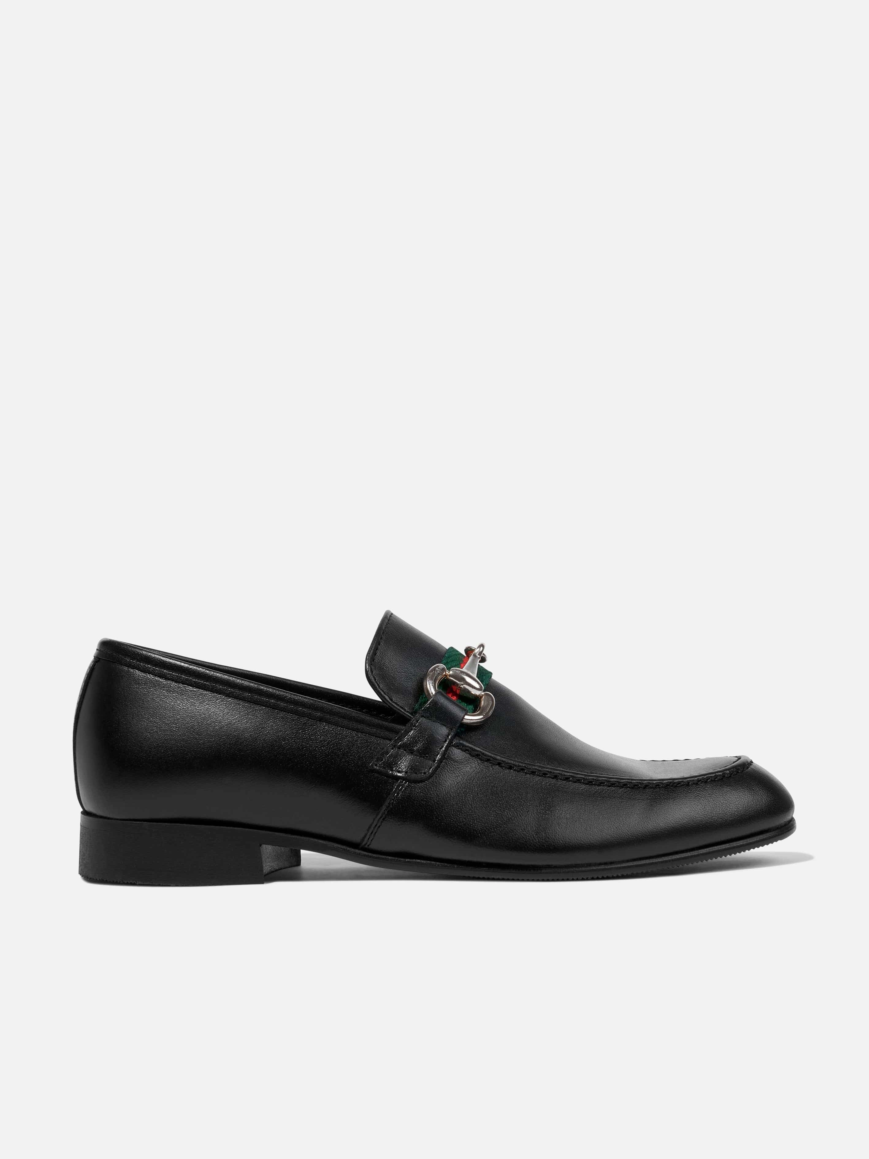 Versatile Everyday Style Summer discount Andanines Boys Leather Loafers in Black Cashback deal Be First In Line