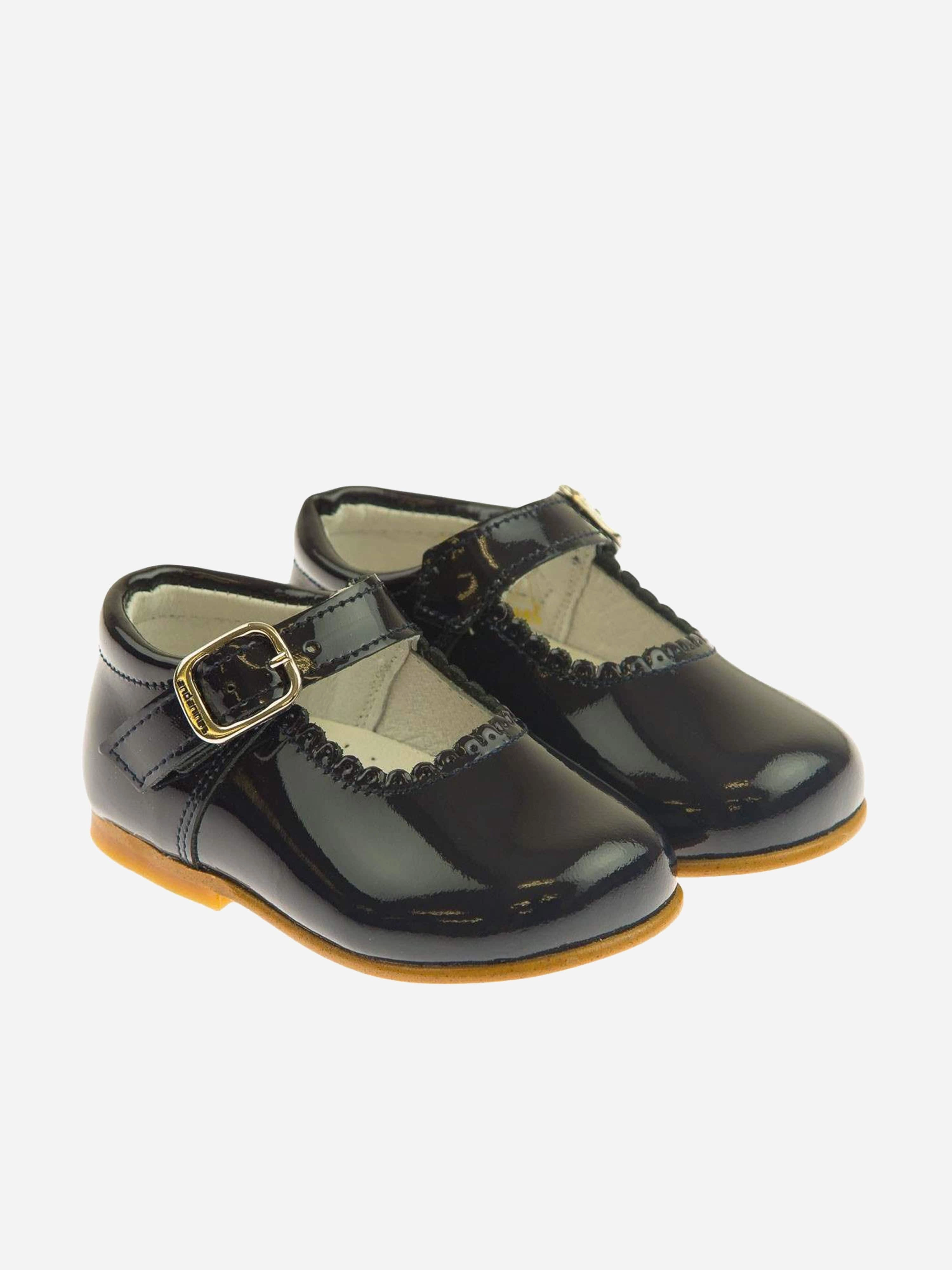 Fold-Over Flap, Shop, Save, Smile, Magnetic Closure Andanines Girls Patent Leather Mary Jane Shoes