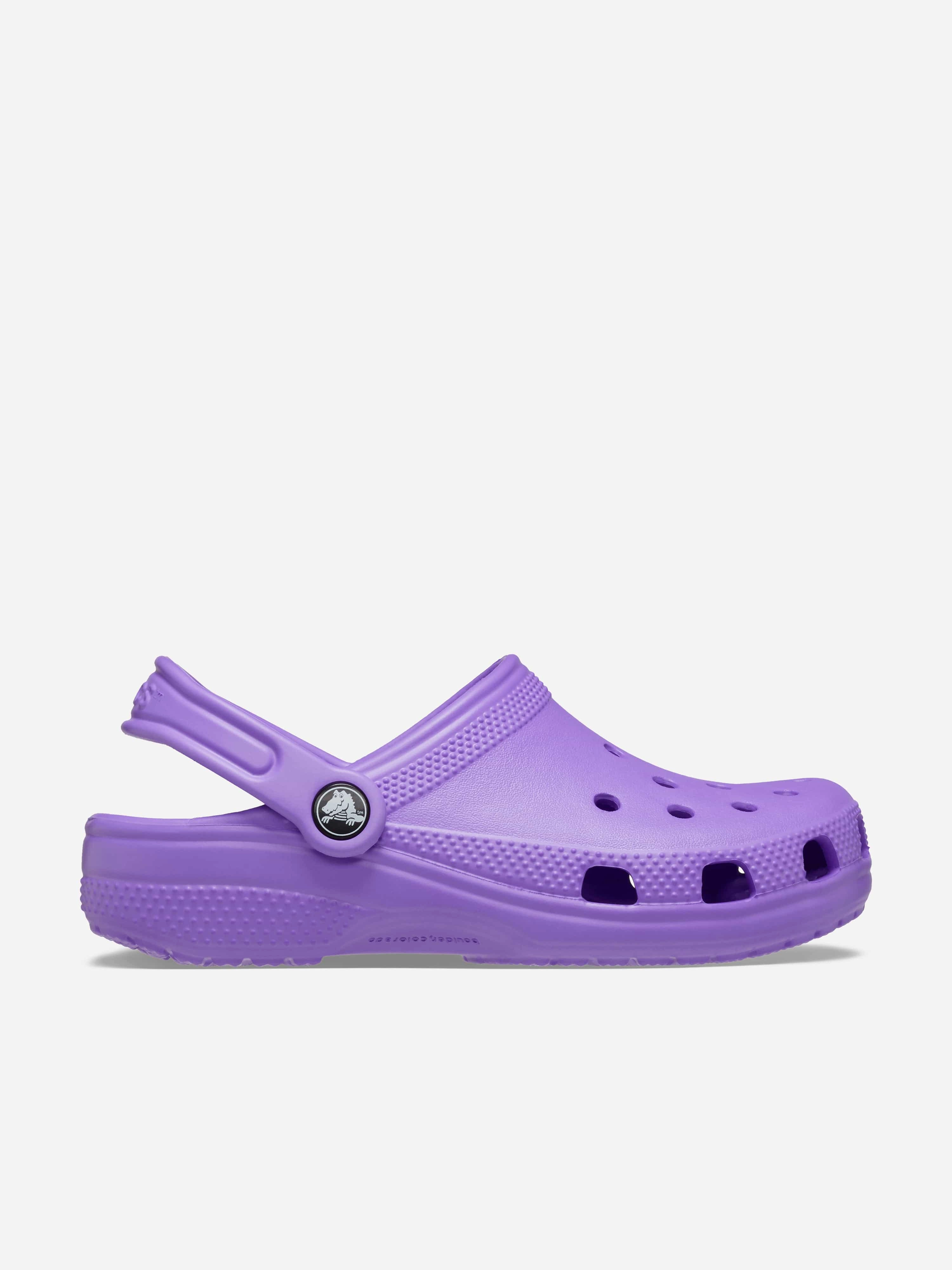 Metallic Silver Clutch Purse Tailored Fit Kids Classic Clog in Purple Easy-to-clean discount Magnetic Snap