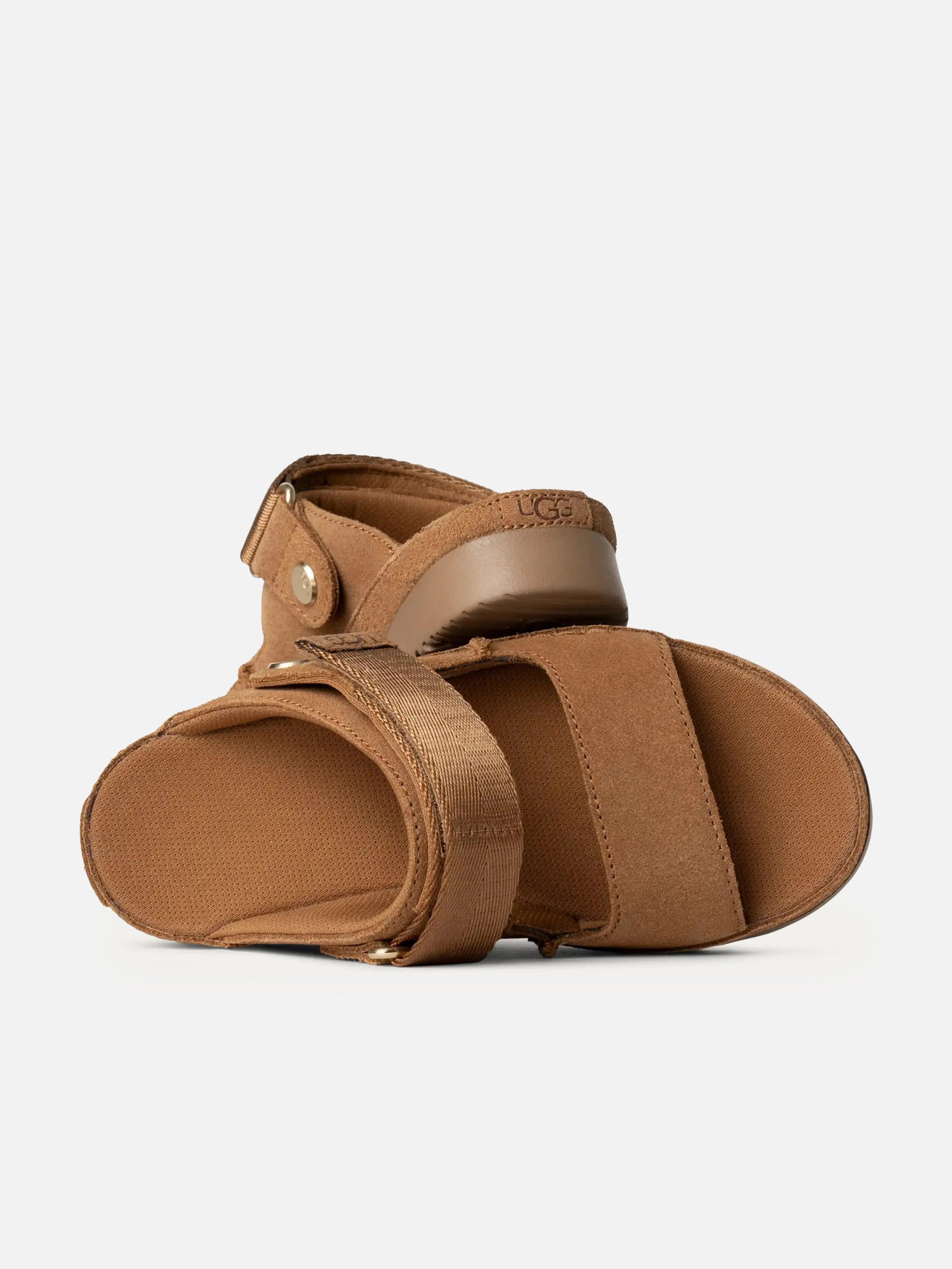 Refined Look Girls Goldenstar Glide Sandals in Brown