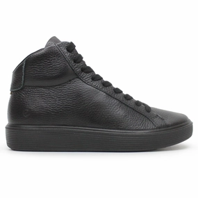 Discover More Teacher offer Ecco Soft 60 219223 Leather Women's High Top Black Trainers Secret sale DonT Wait, Elevate