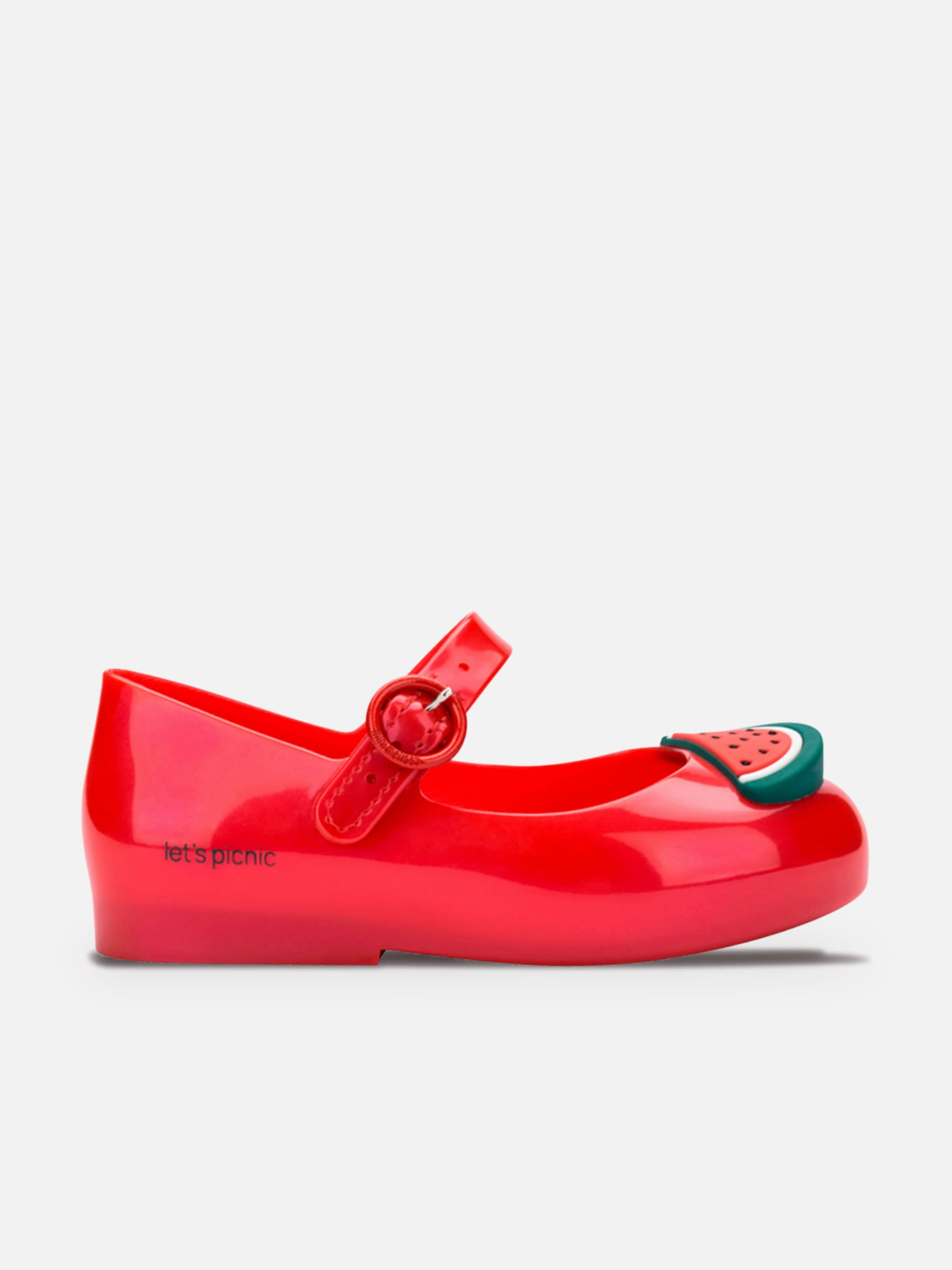 Side Pocket Team offer Girls Sweet Love Picnic Ballerinas in Red Comfort-enhancing special
