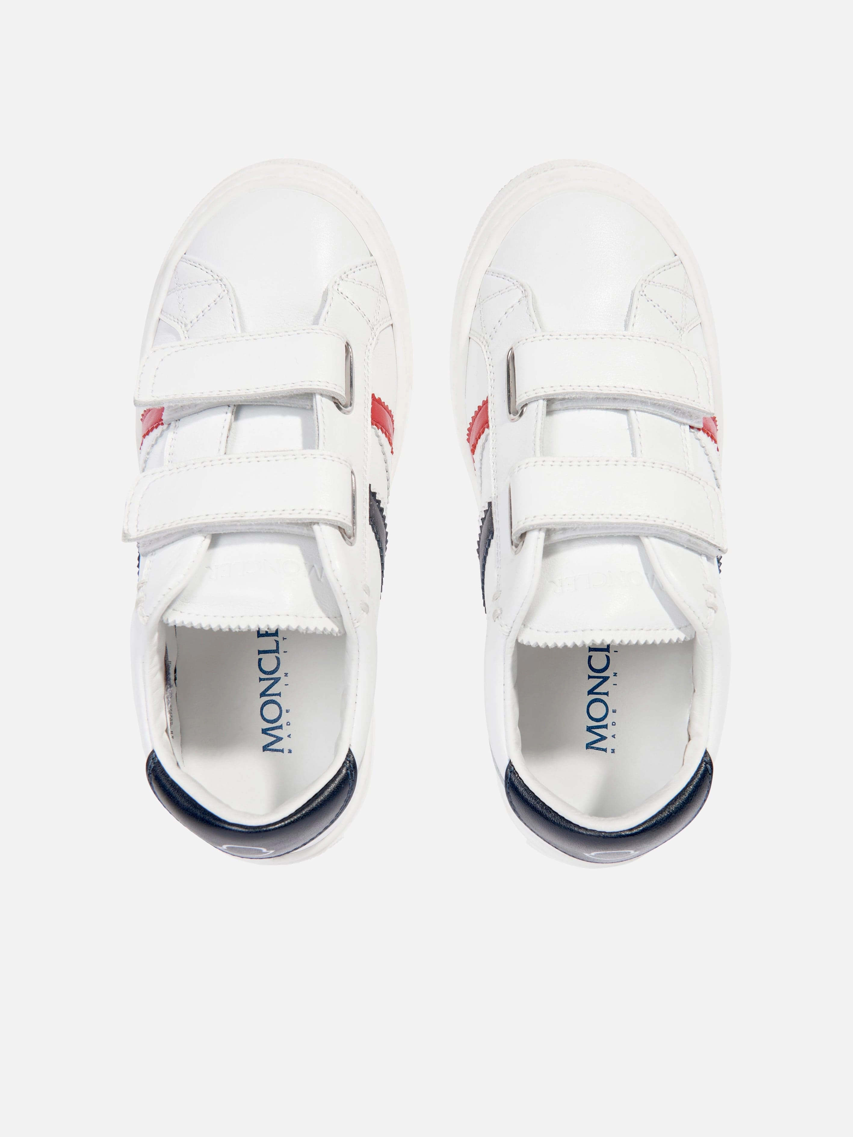 White Canvas Tote Bag Moncler Enfant Kids Petit Monaco Low Top Trainers in White