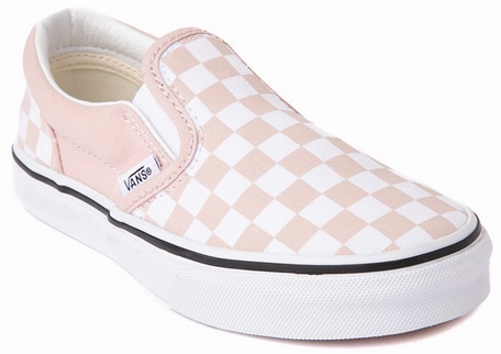 Vans Kids Classic Slip-On Checkerboard Rose Smoke Satchel Bag With Detachable Strap