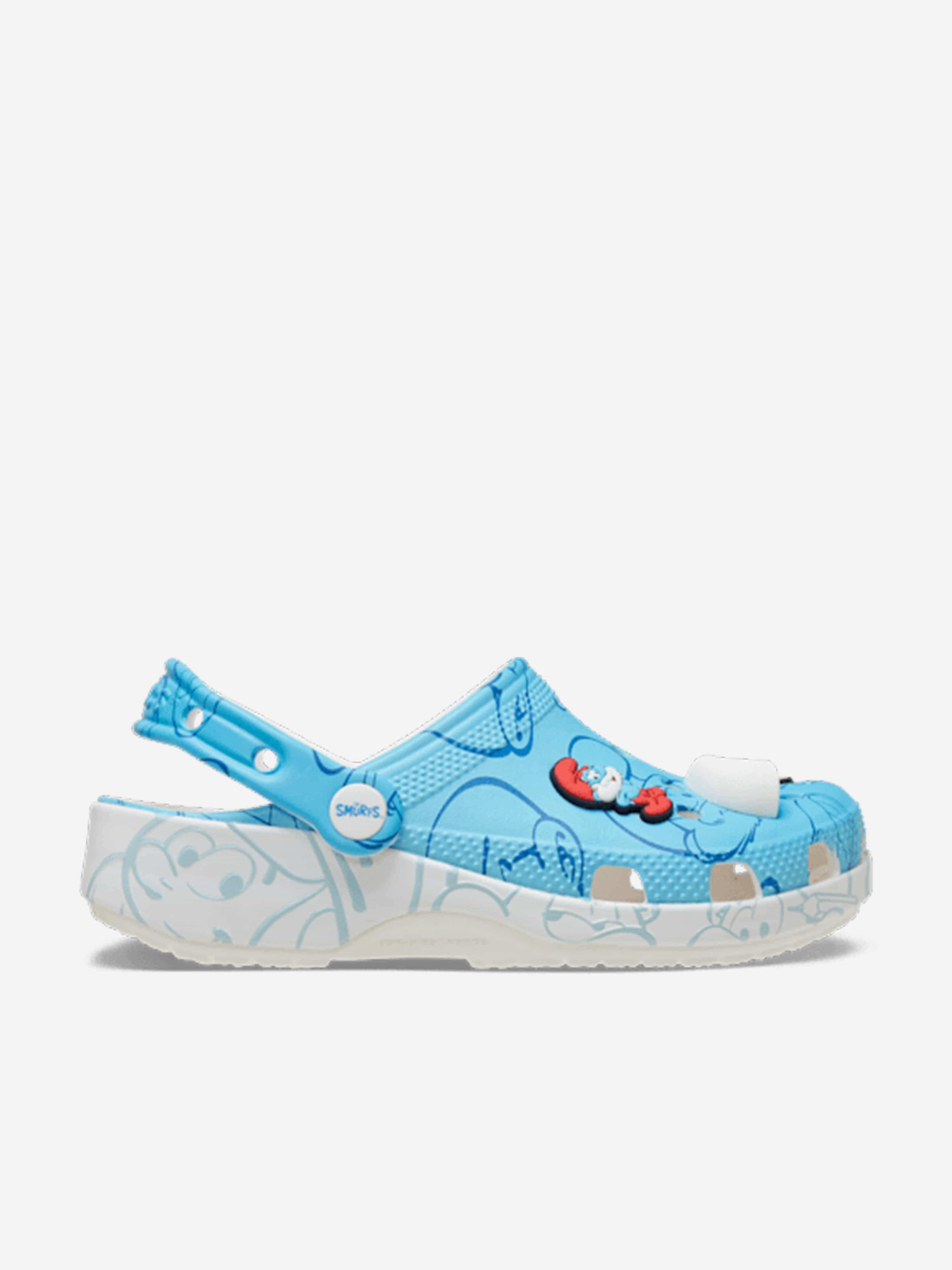 Nylon Time Limited Kids Smurfs Classic Clog in Blue Outdoor Essential