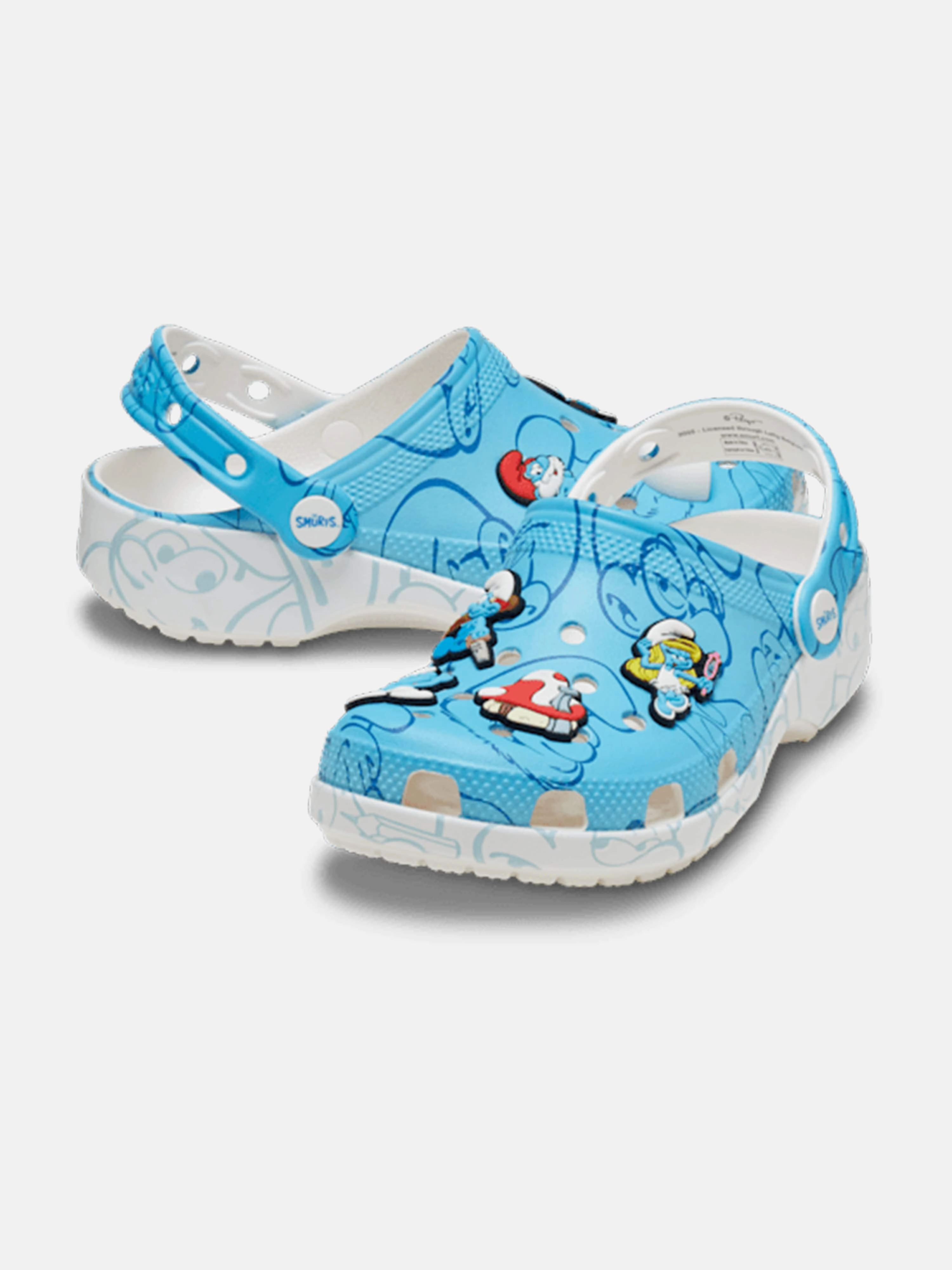 Your Style, Your Way Kids Smurfs Classic Clog in Blue Grab It Fast