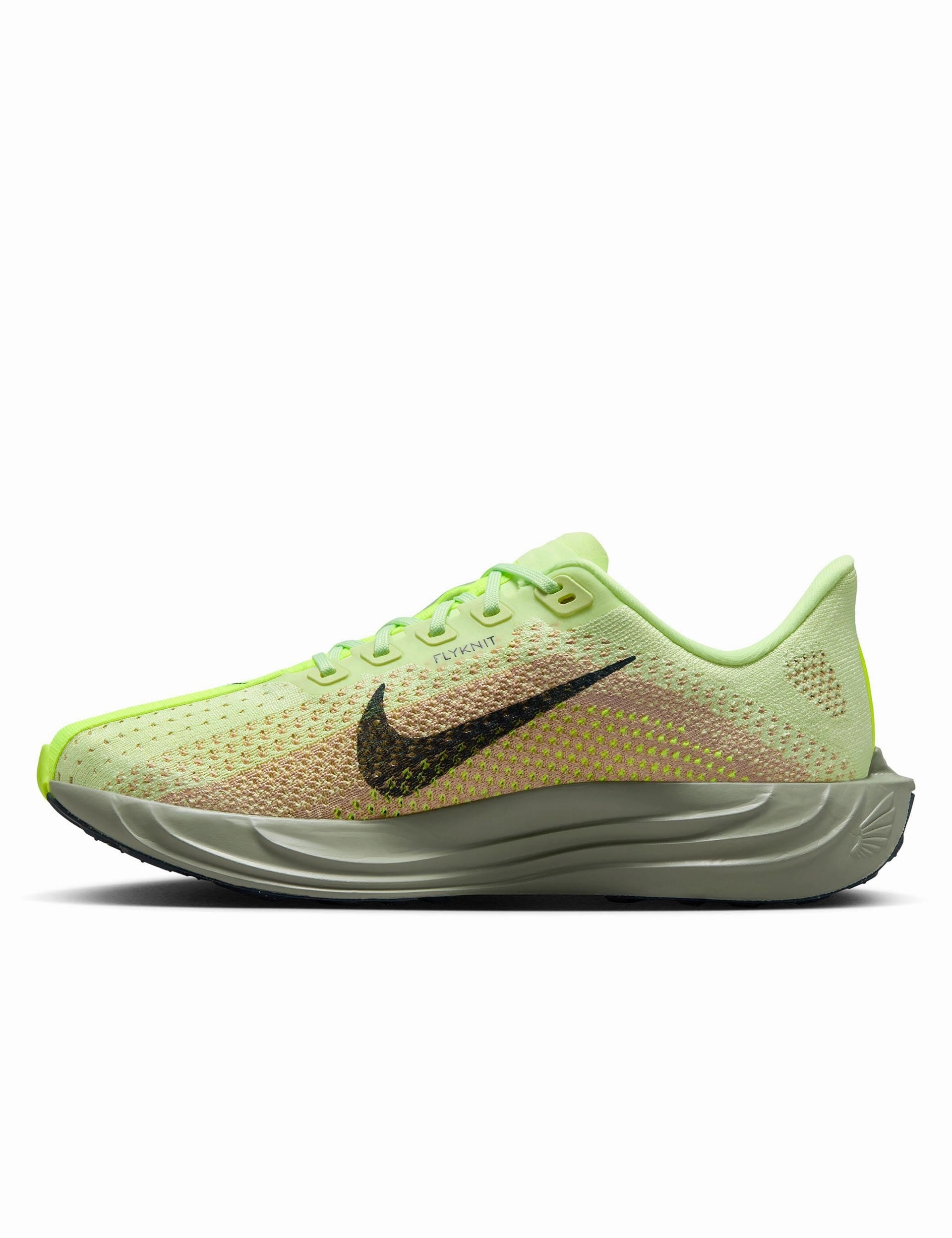 Tap To View Pegasus Plus Shoes - Barely Volt/Armory Navy/Sesame Polished Details
