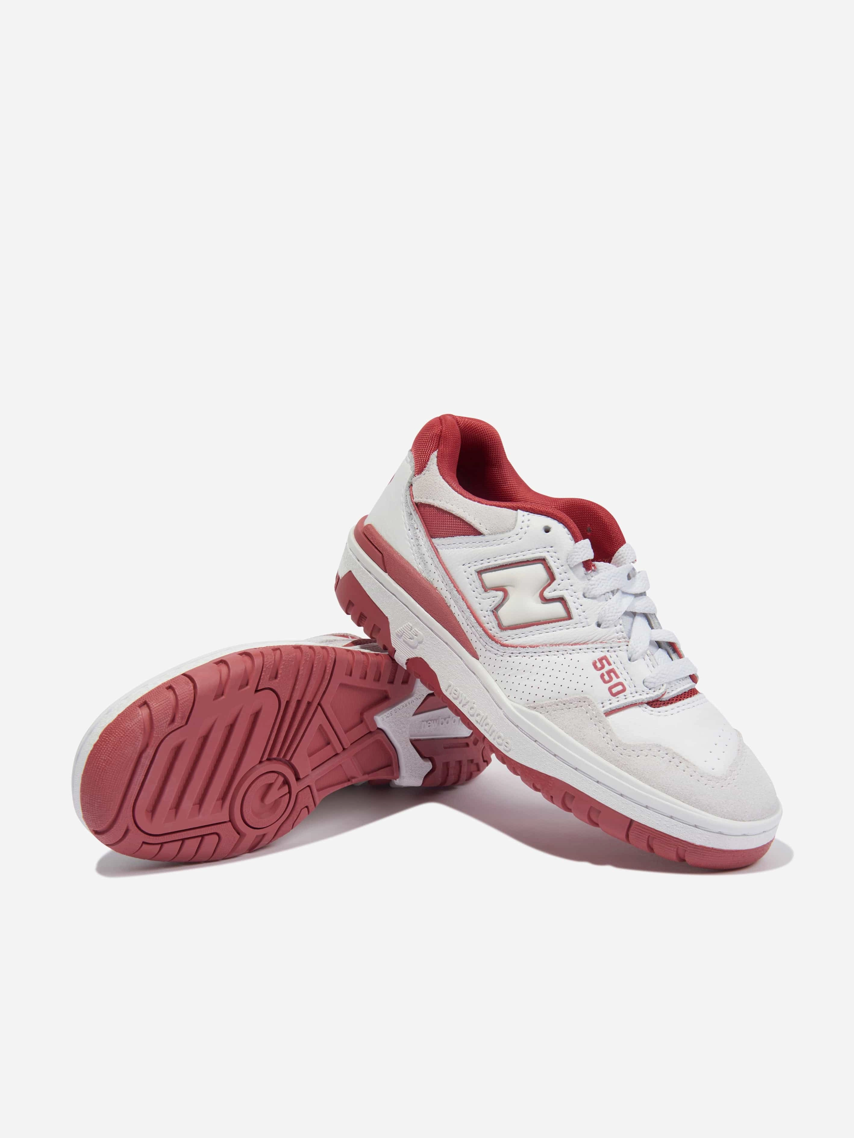 Next-Level Gear New Balance Kids 550 Logo Trainers in White