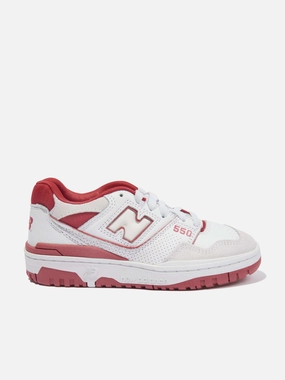 Travel season discount New Balance Kids 550 Logo Trainers in White Long-term promotion Inspired By Nature