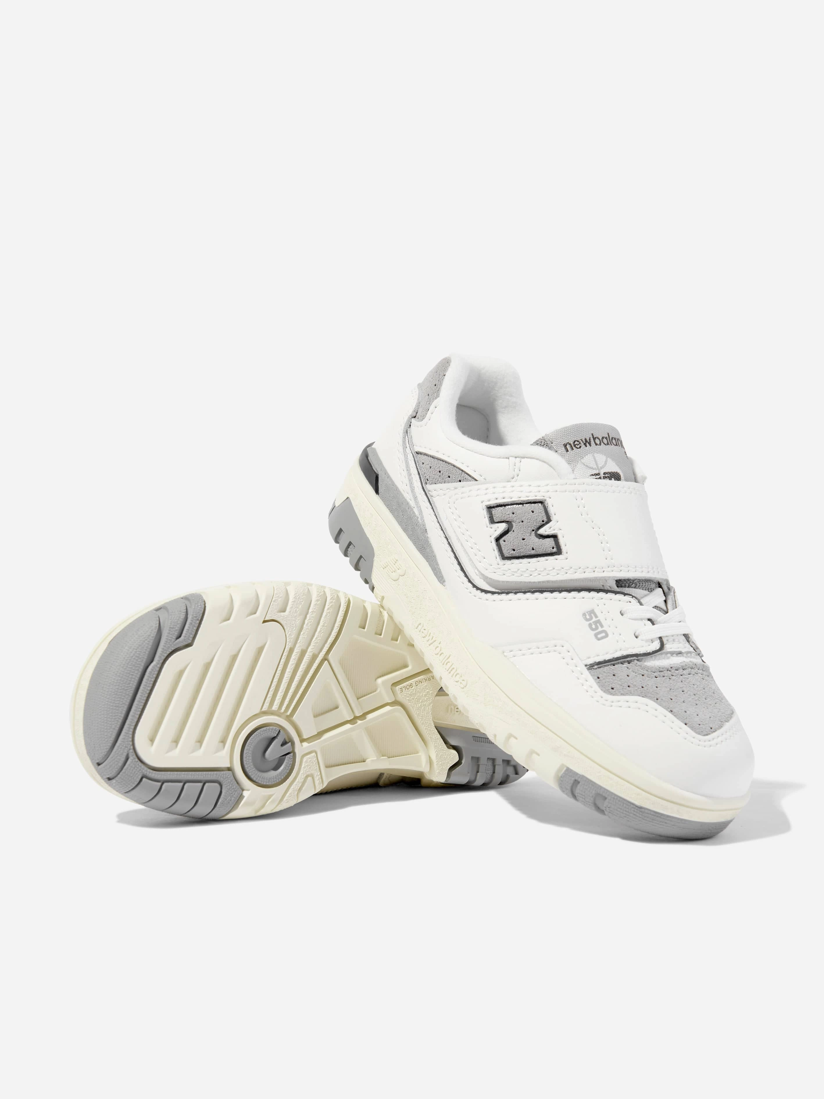 Kids 550 Trainers in White Versatile Everyday Style