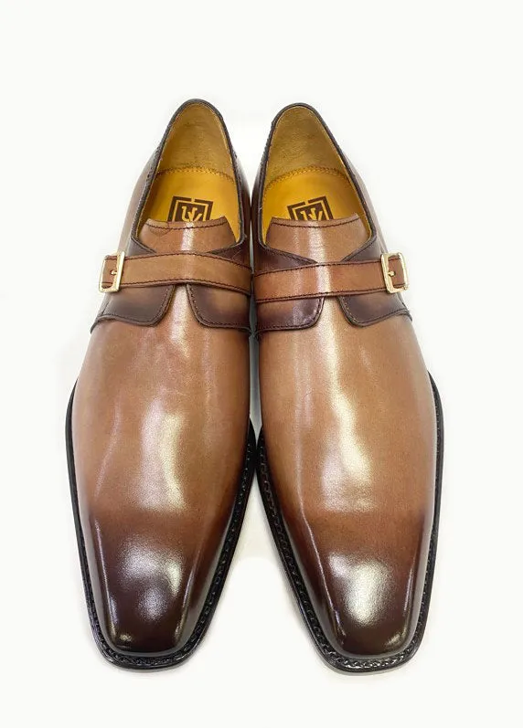 Ugo Vasare "Brooks" Monkstrap Shoe Walnut
