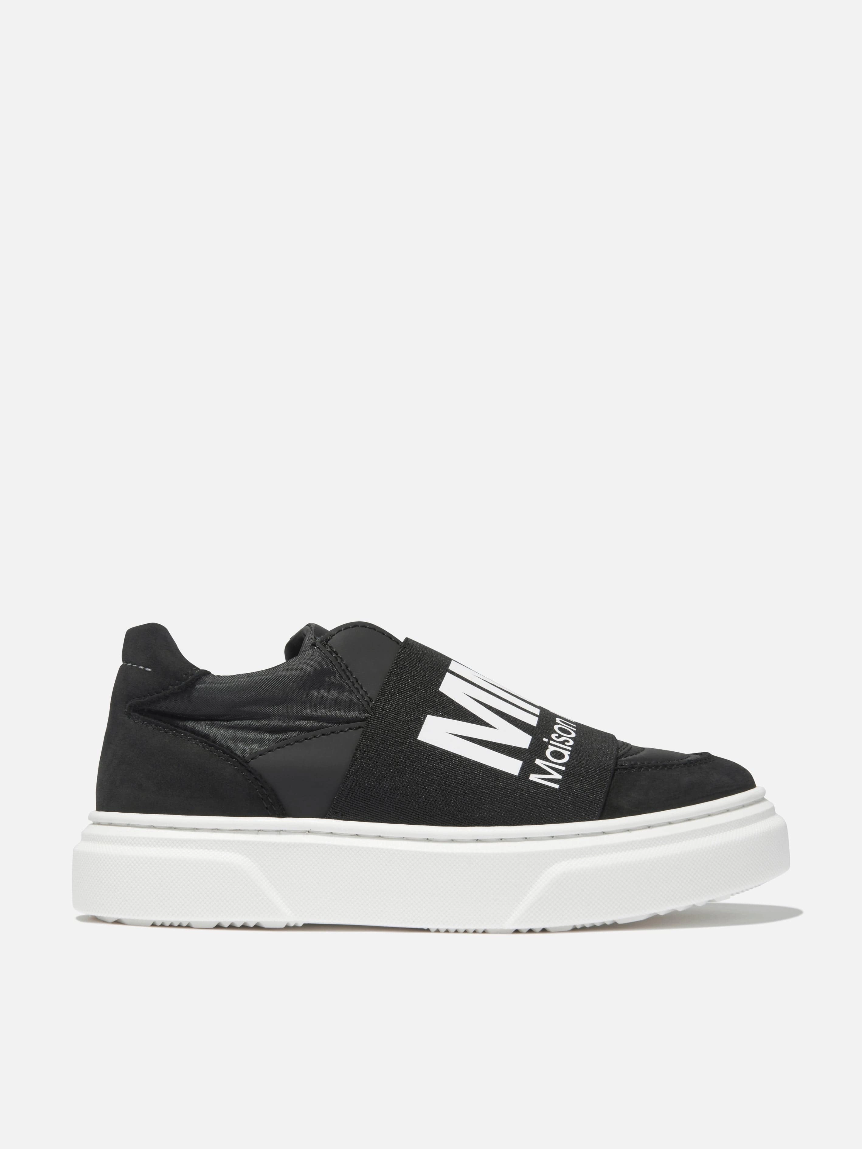 Ultimate Service MM6 Maison Margiela Unisex Logo Slip On Trainers Memory-honoring special Expandable, Satin