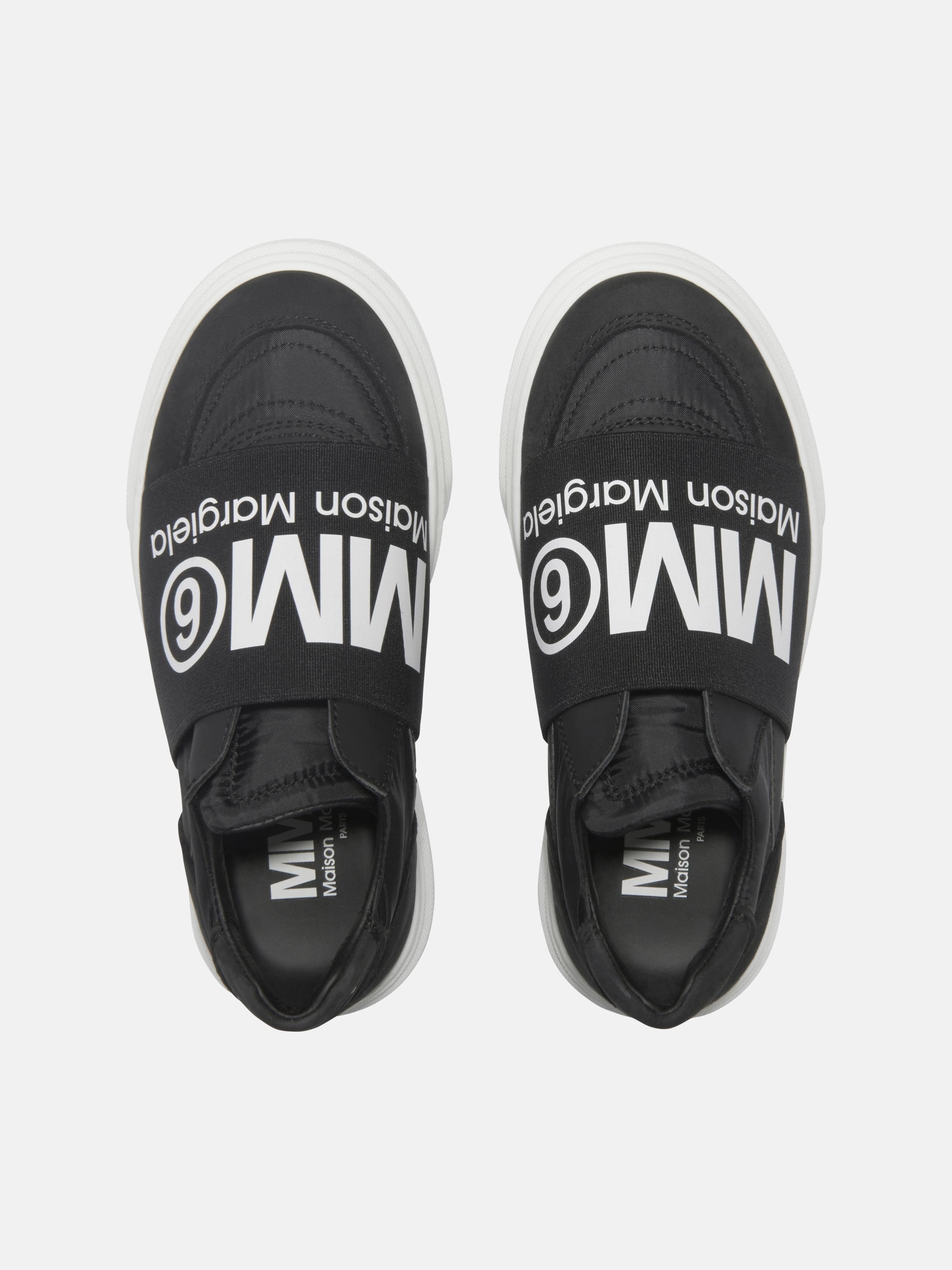 Magnetic Closure, High-Speed Performance MM6 Maison Margiela Unisex Logo Slip On Trainers
