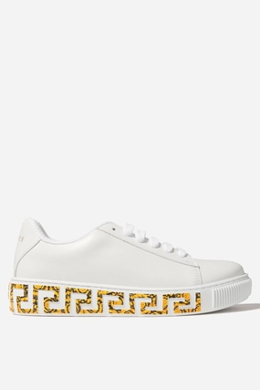 Ultimate Service Versace Kids Leather La Greca Trainers New technology deal Must-Have Item