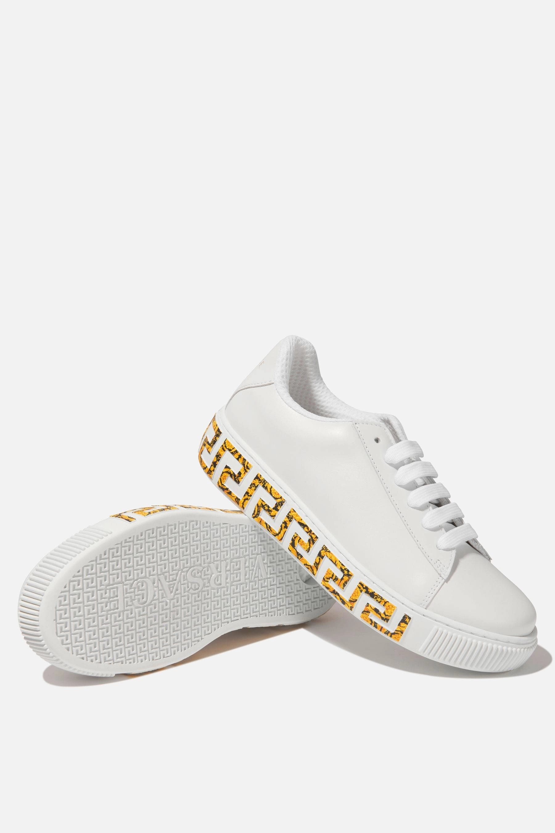 Versace Kids Leather La Greca Trainers Classic Aesthetic, Teen Girl Mini Handbag, Canvas Crossbody Bag For Travel