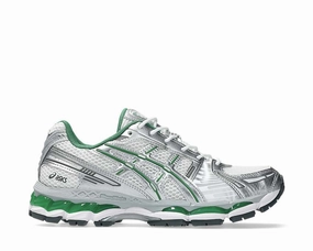 Trendy, Metallic Silver Clutch Purse, Vintage Leather Shoulder Bag Unique Advantage Asics Gel Kayano 12.1 "Silver Green" Personalized Selection