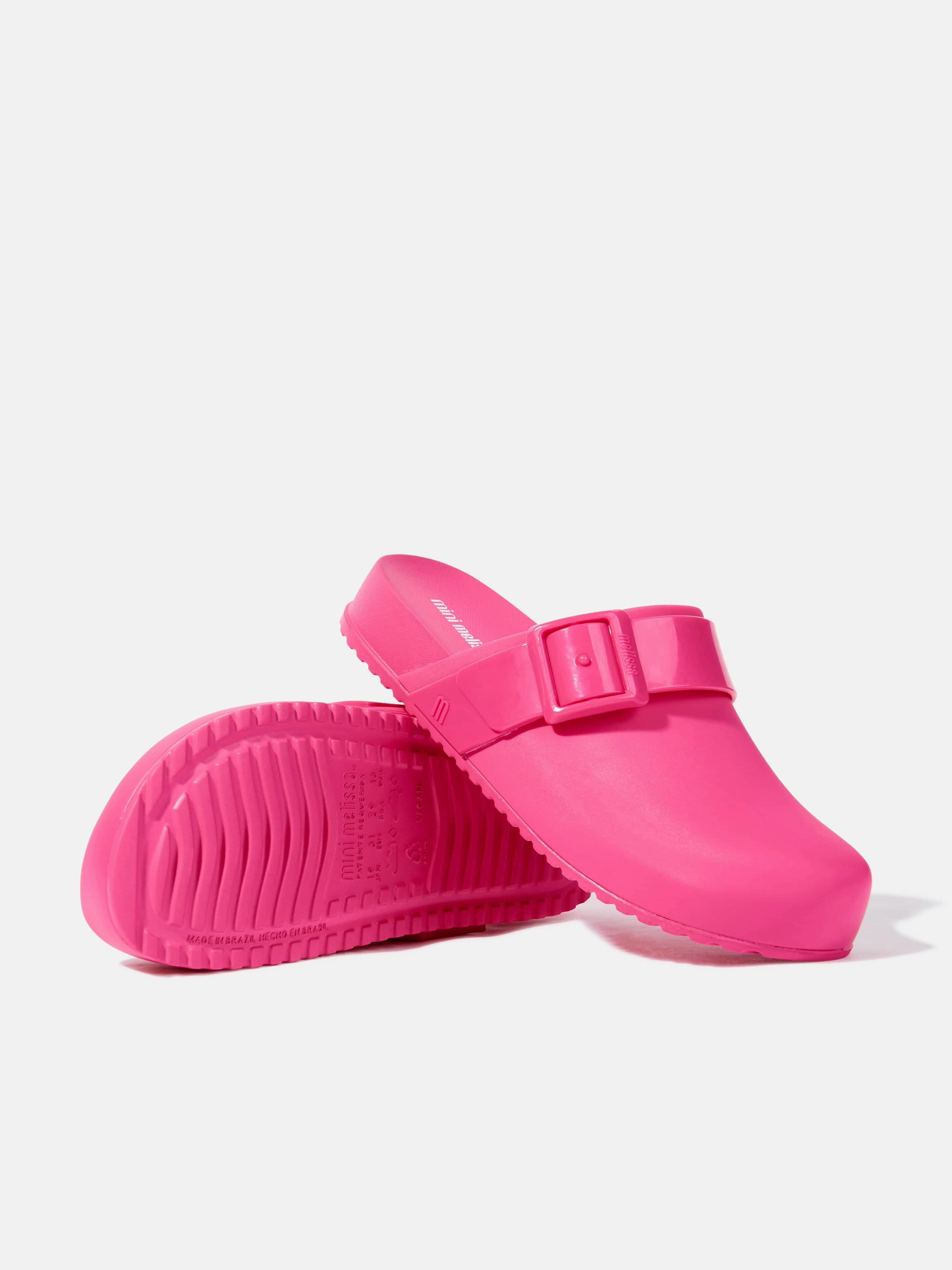 Metallic Leather, Shockproof Protection, Luggage Strap Girls Cozy Clogs in Pink