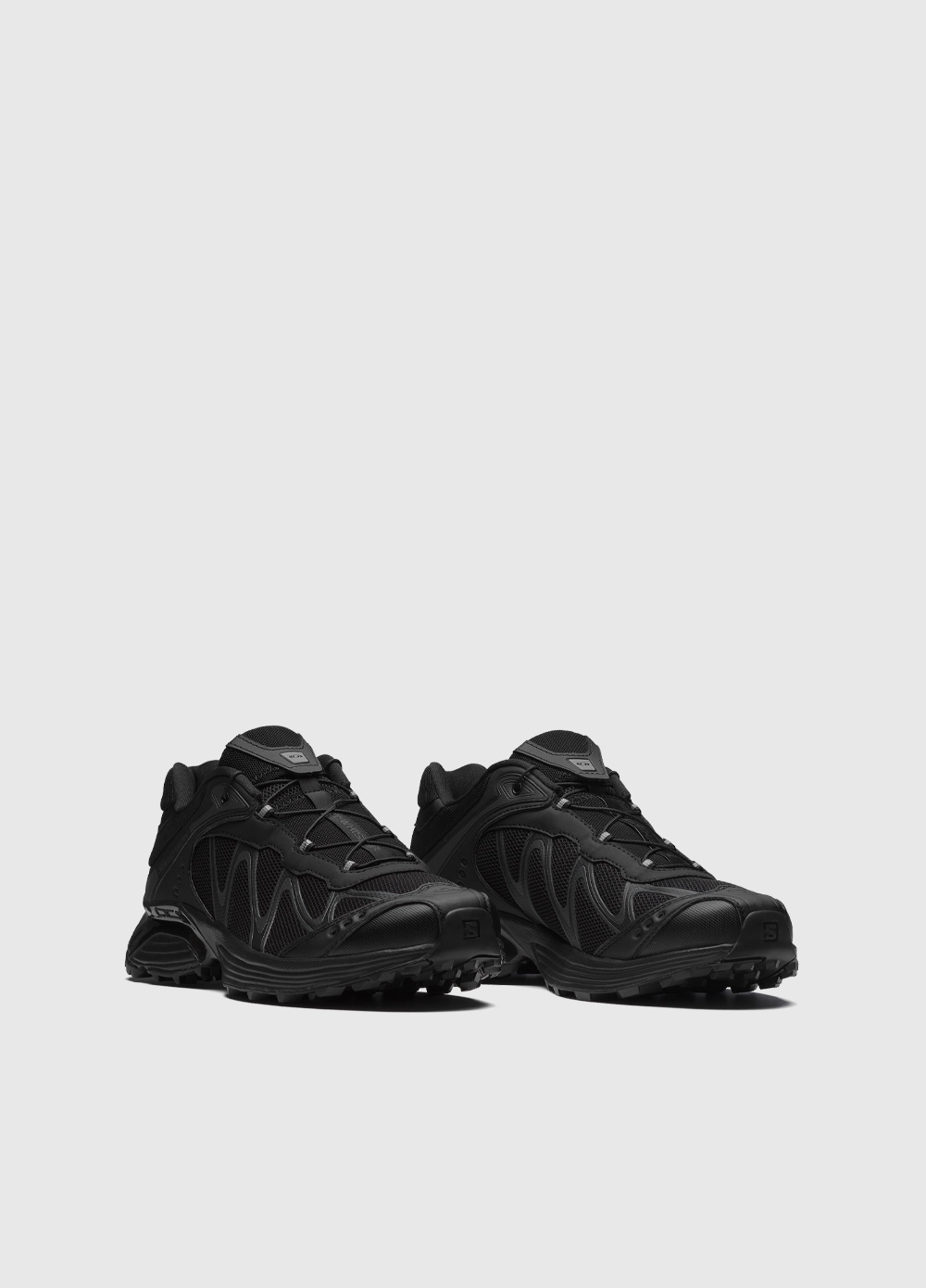 XT-Whisper 'Black Asphalt' Sneakers Metallic Leather, Strap Slider, Retro