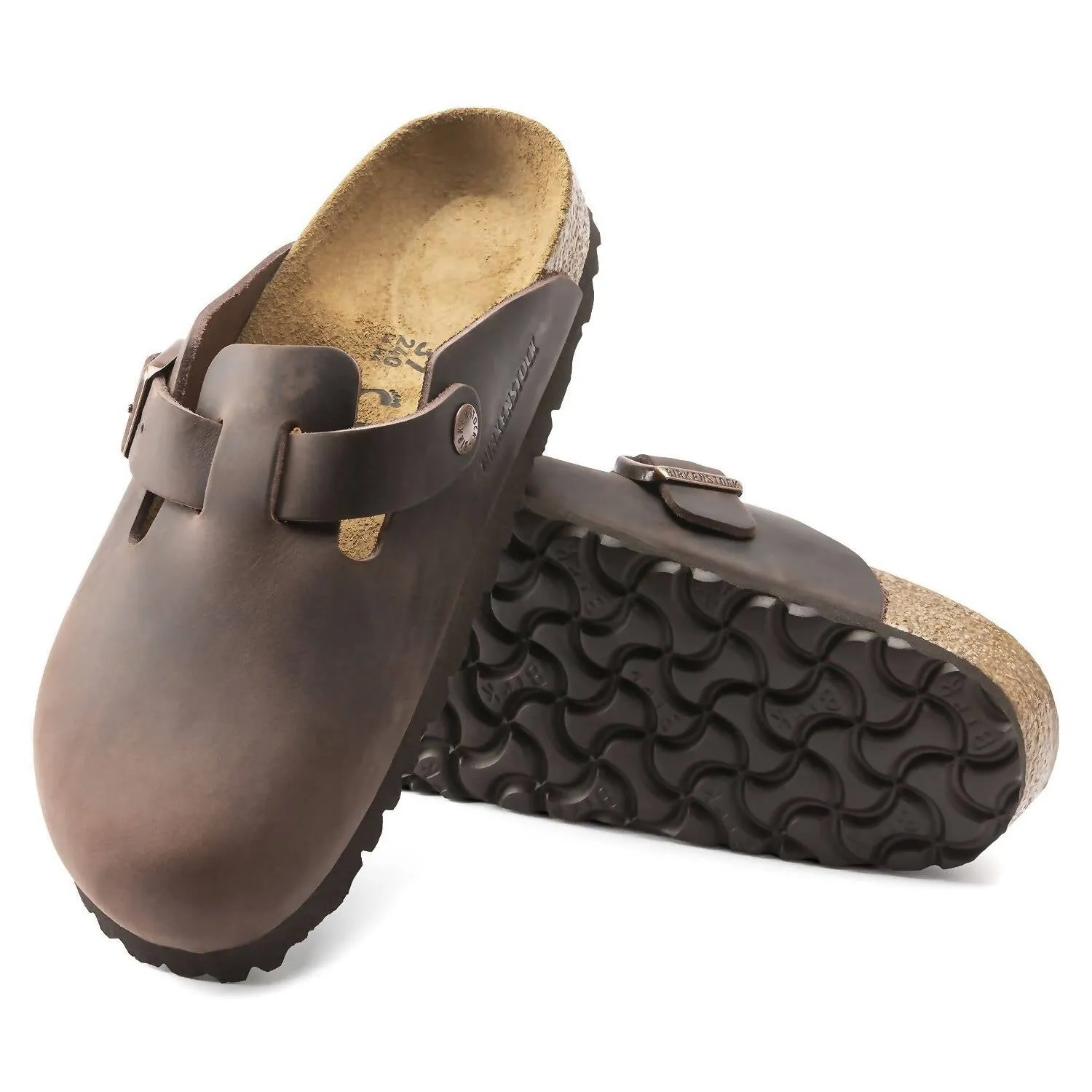 Unisex Boston Soft Footbed Sandal - Narrow In Habana Oil Leather