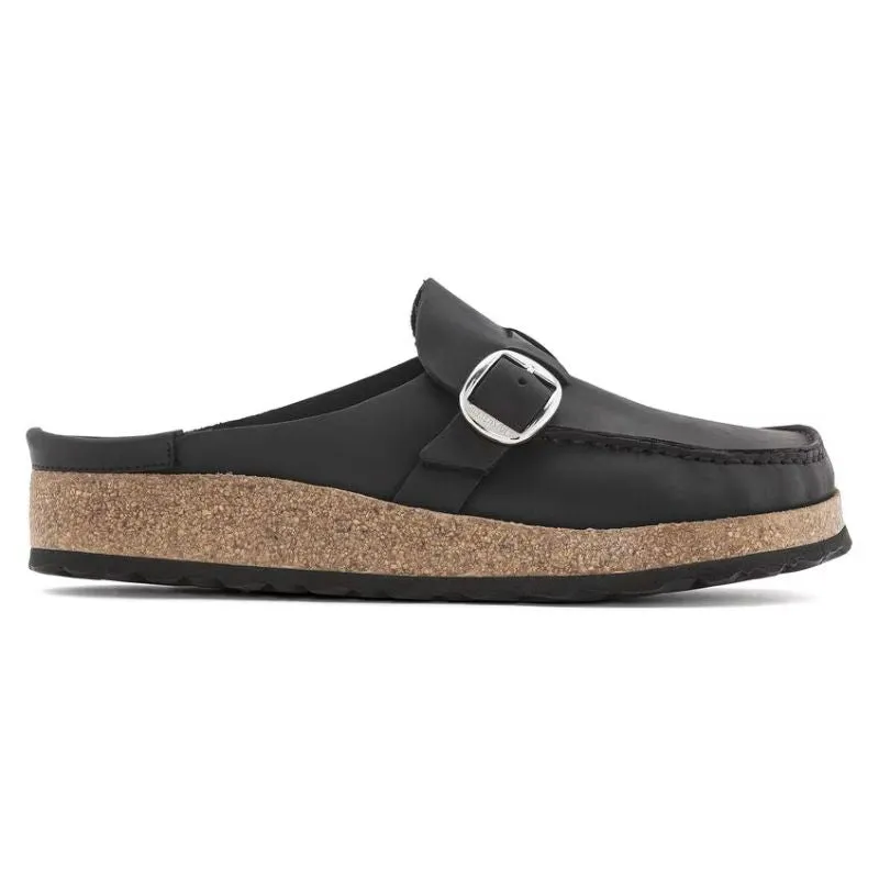 Unisex Buckley Black Oiled Leather Black