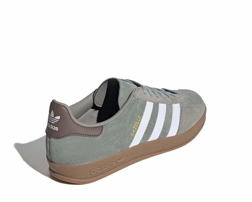Nylon Adidas Gazelle Indoor "Silver Pebble" Canvas Crossbody Bag For Travel