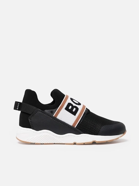 Explore The Collection User-Centric Design BOSS Boys Logo Trainers in Black Deadline Approaching