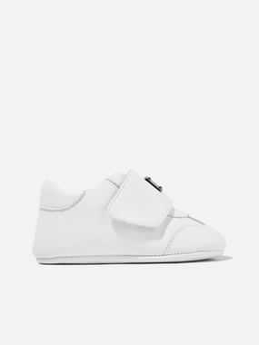 Great For Gifting User-Treasured Pick Dolce & Gabbana Baby Leather Pre-Walker Trainers in White Travel Must-Pack Leather Satchel Handbag